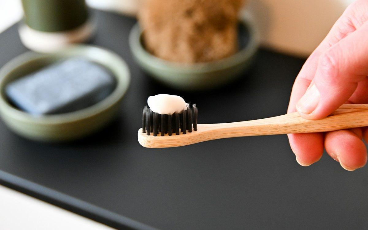 Bambu diş fırçası ve diş macunu